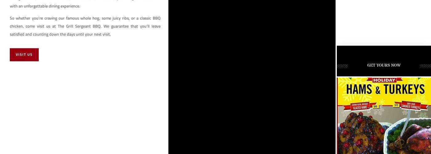 Grill Sergeant BBQ Menu