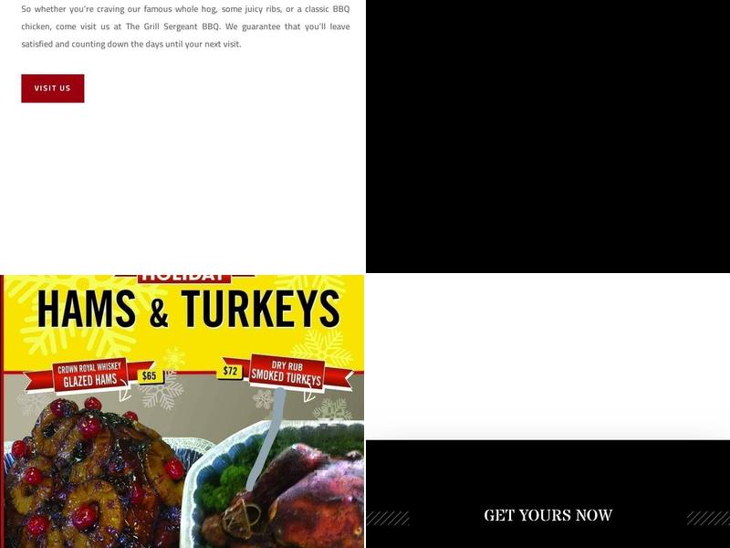 Grill Sergeant BBQ Menu