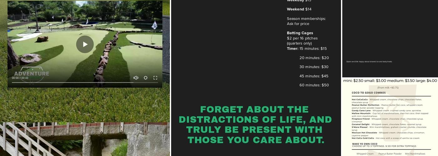 Dylan and Erik's Tropical Sno Menu