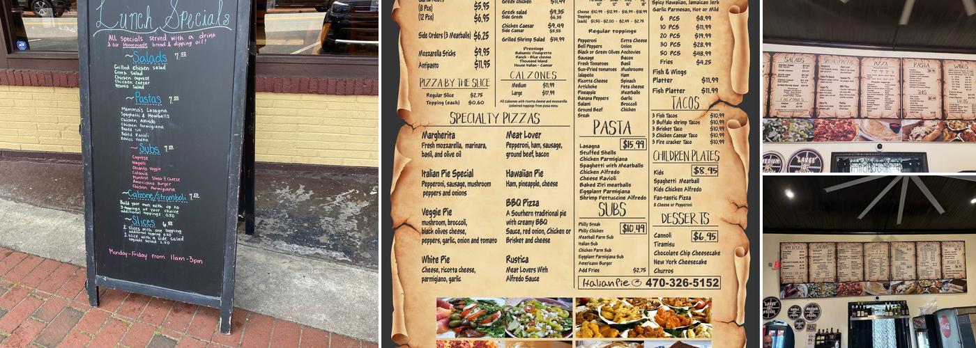 Italian pie (Buford) Menu