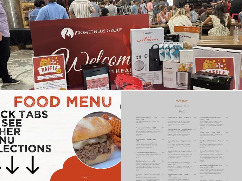 Clouds Brewing Tap Room Menu