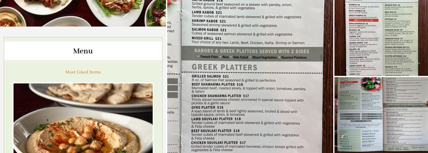 Aladin Mediterranean Kitchen Menu