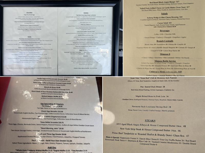 Red Board Tavern & Table Menu