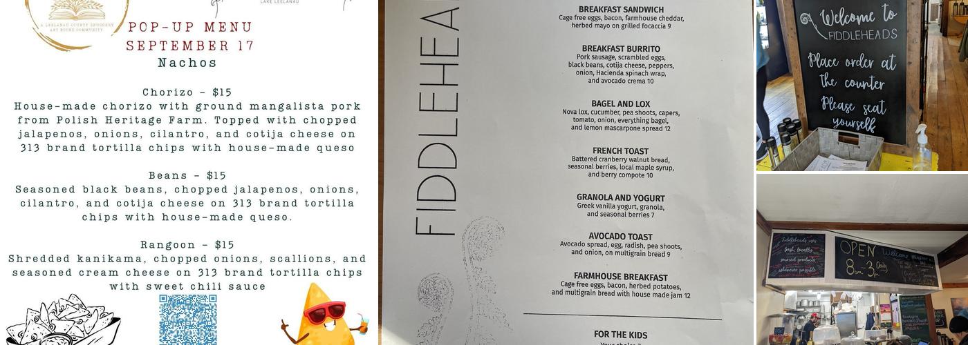 Fiddleheads Sandwich Shop Menu