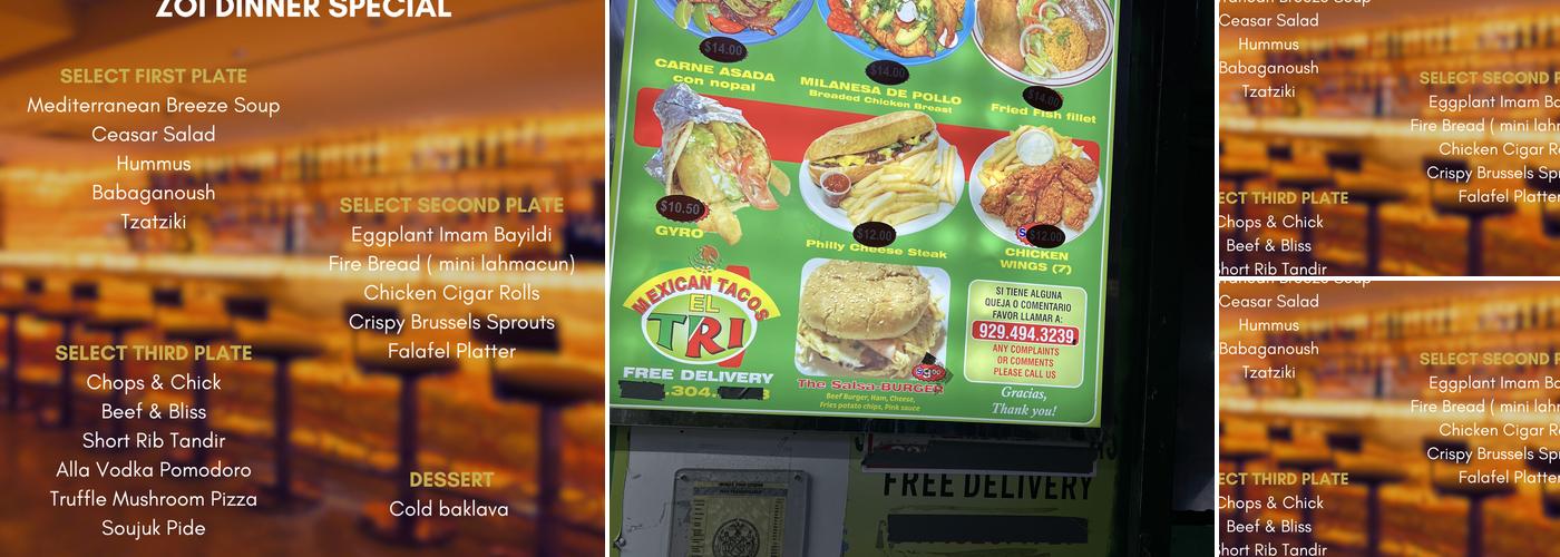 Tacos El Tri Menu