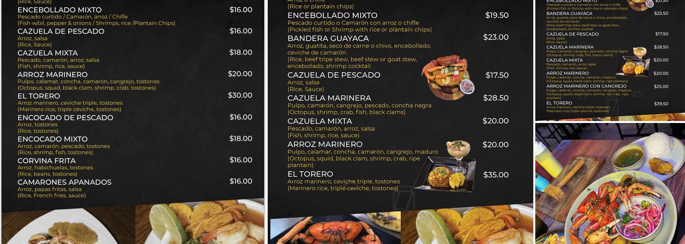 La Hueca Epa Menu