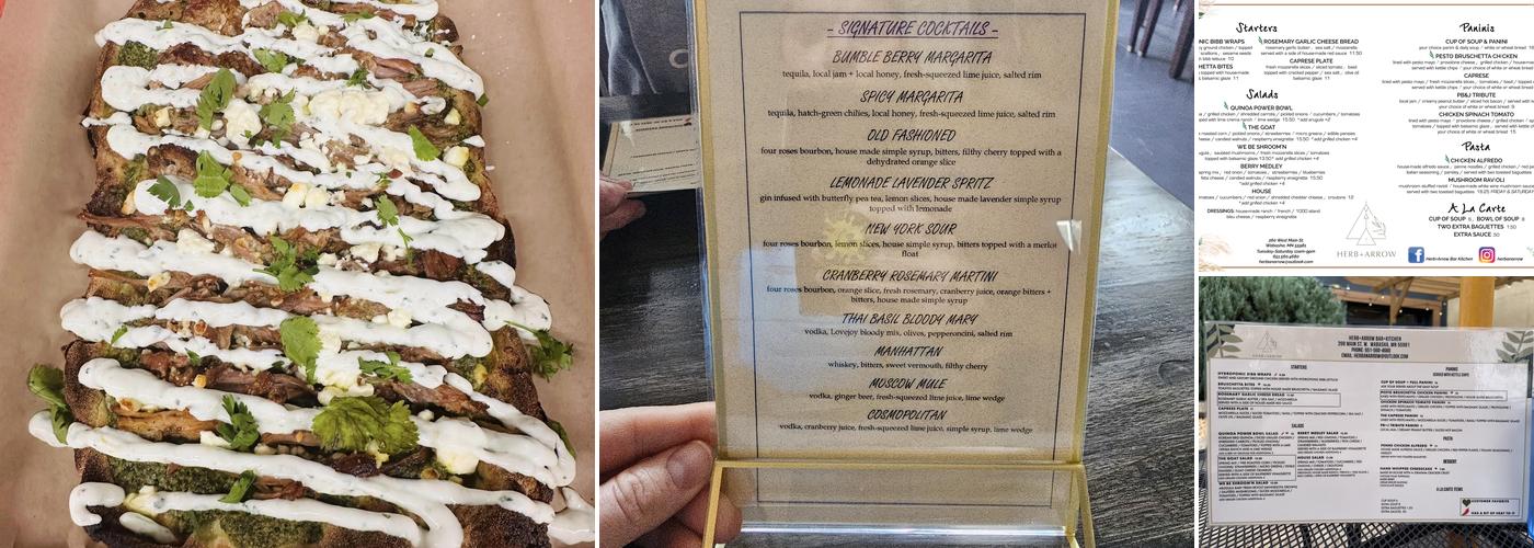 Herb + Arrow Menu