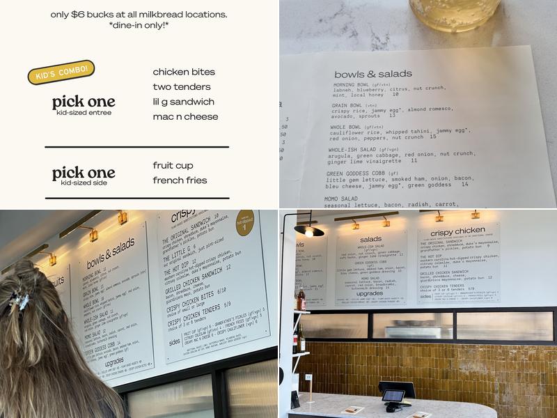 milkbread Menu
