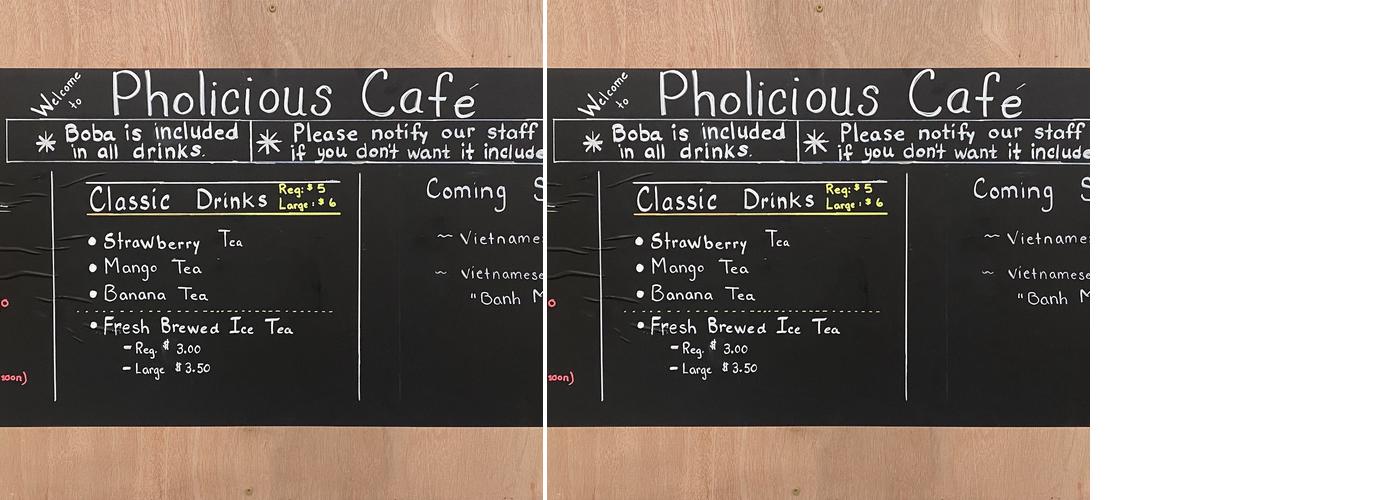 PhoLicious LLC Main Office Menu