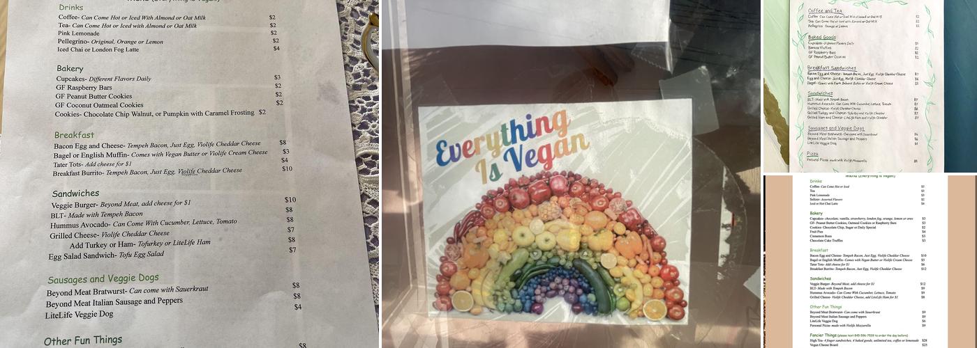 Glitter Thicket Menu