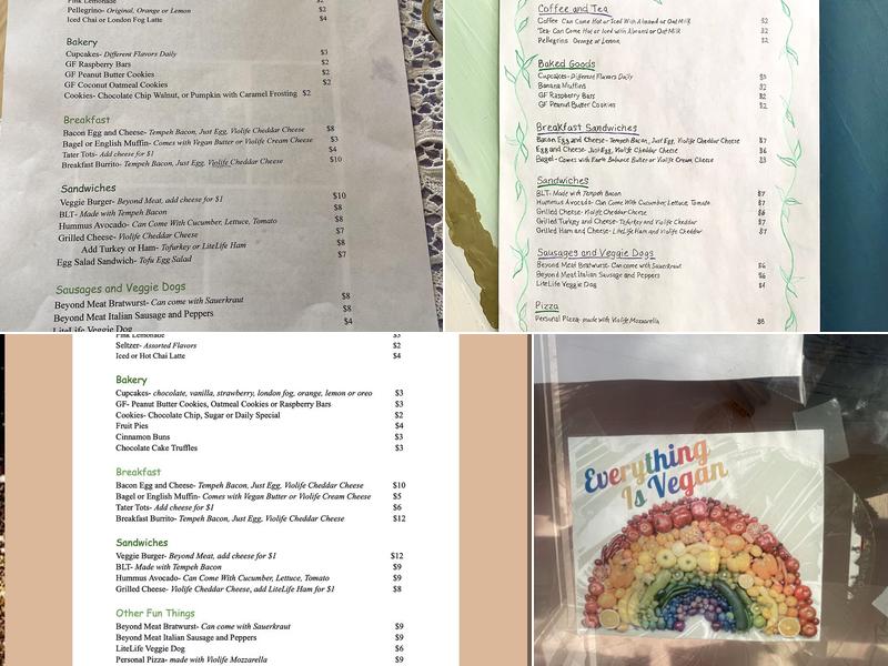 Glitter Thicket Menu