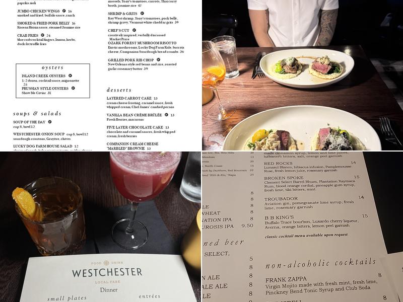 Westchester Restaurant and Bar Menu