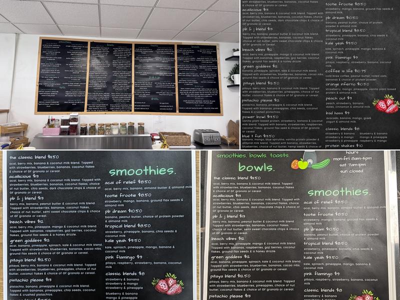 blend. Menu