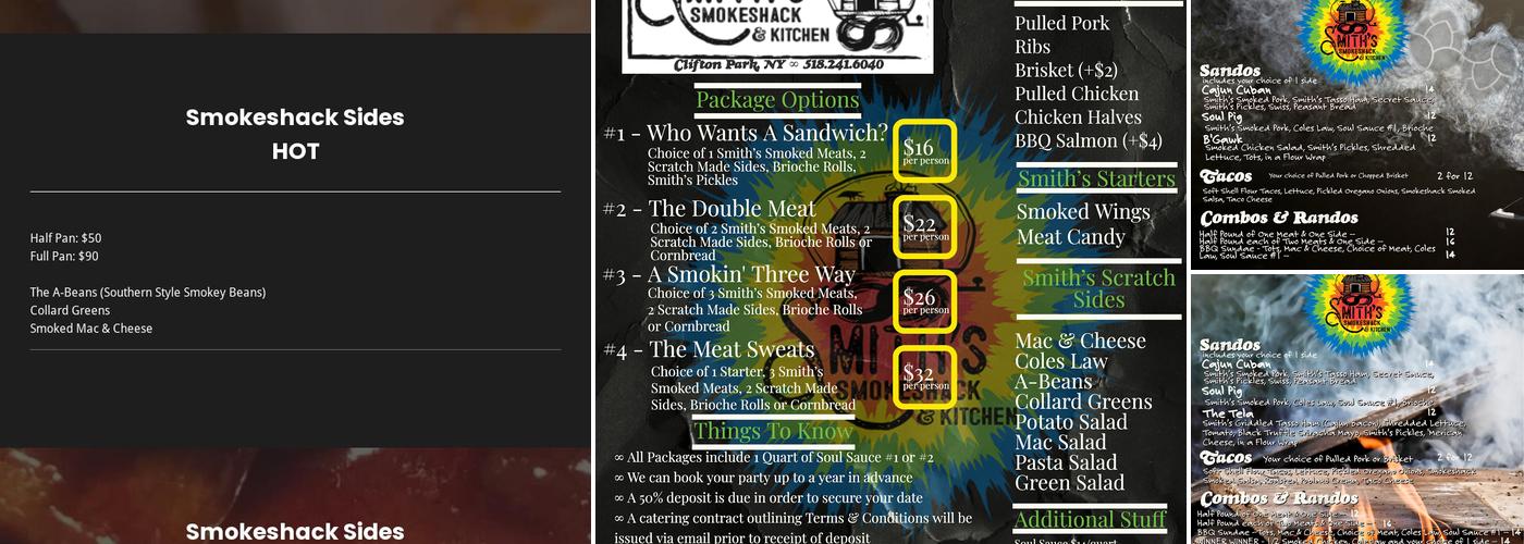 Smith's Smokeshack & Kitchen Menu