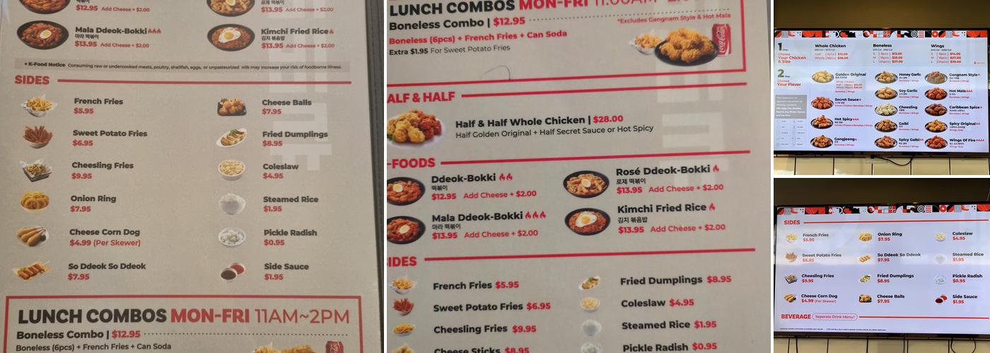 bb.q Chicken Rolling Meadows Menu