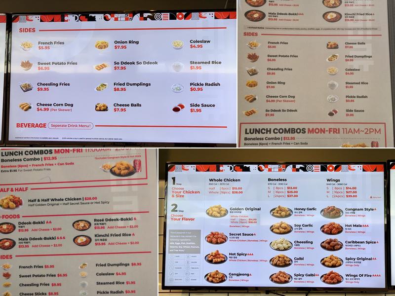 bb.q Chicken Rolling Meadows Menu