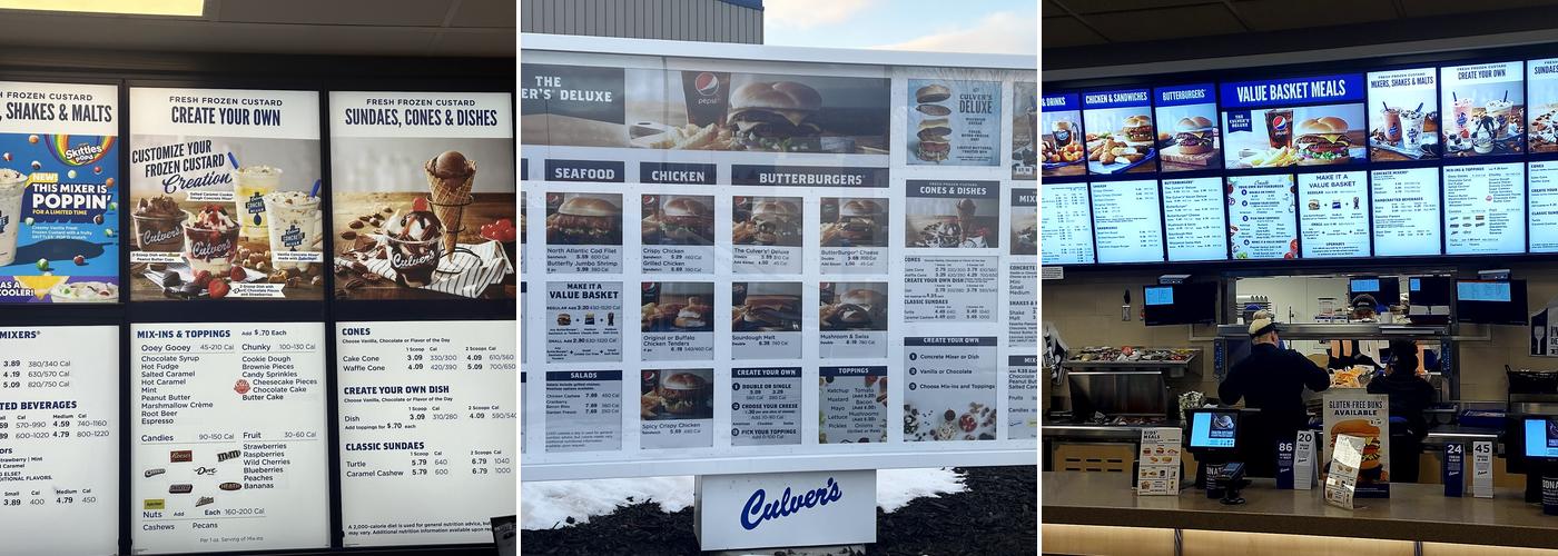 Culver’s Menu