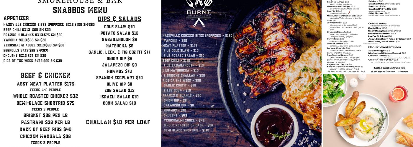 Burnt Smokehouse & Bar Menu