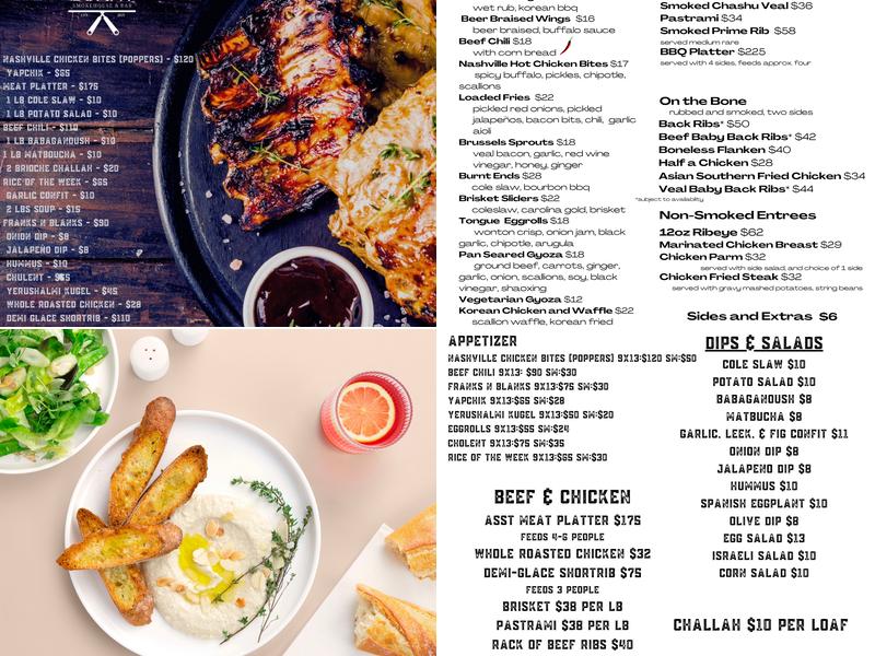 Burnt Smokehouse & Bar Menu