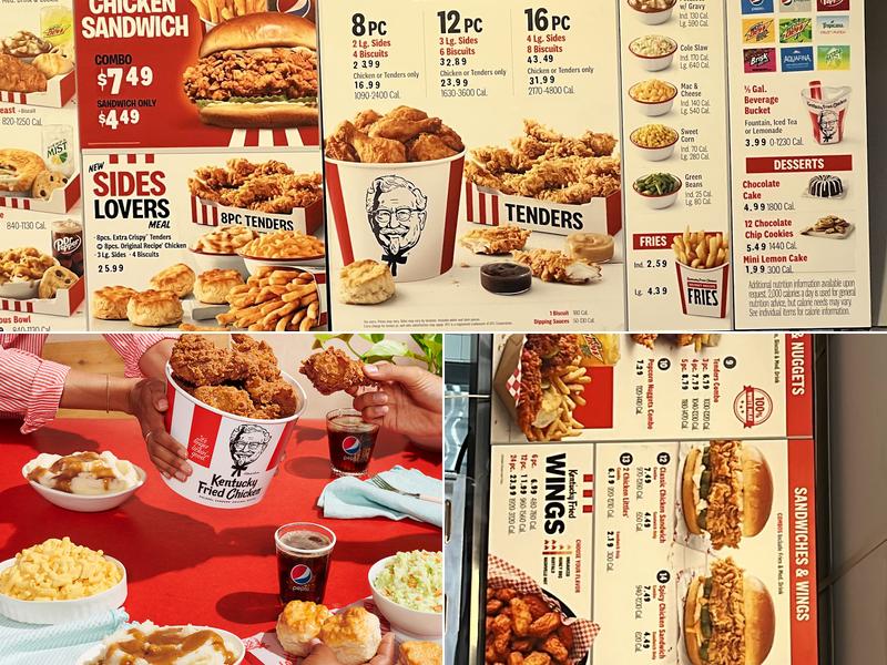 KFC Menu