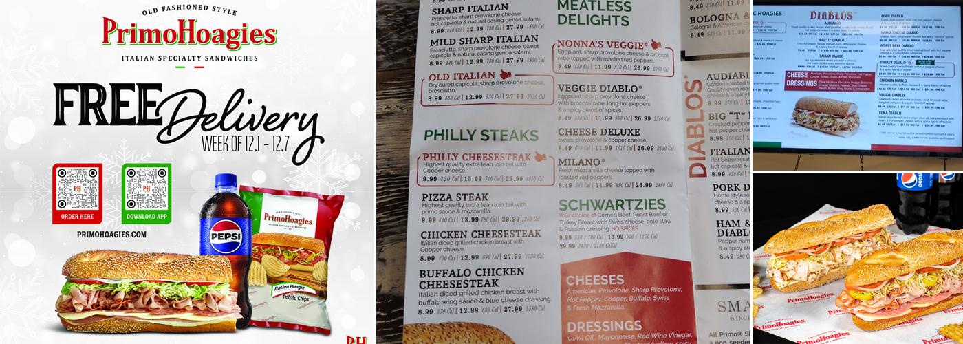 PrimoHoagies Menu