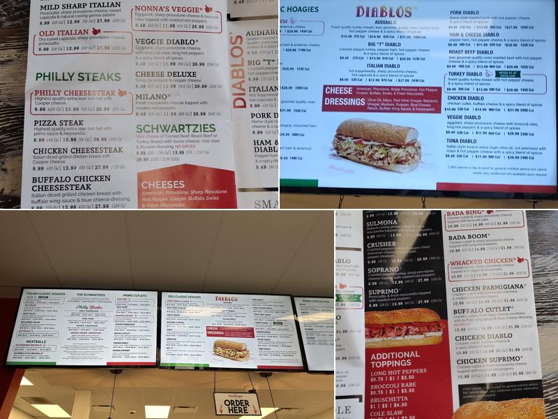 PrimoHoagies Menu