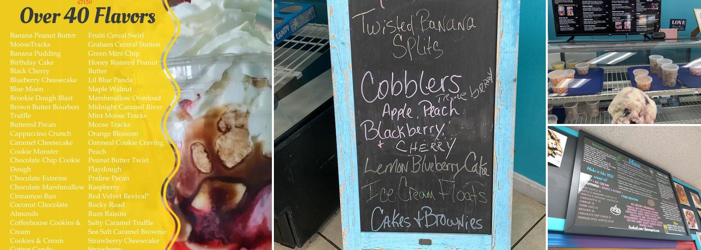 The Scoop Waffle & Sweet Shop Menu