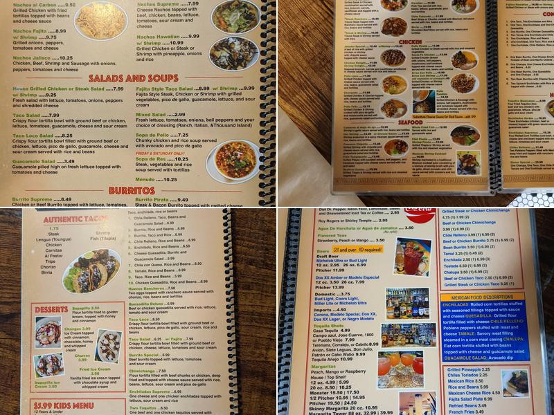El Jimador Taqueria & Grill Menu