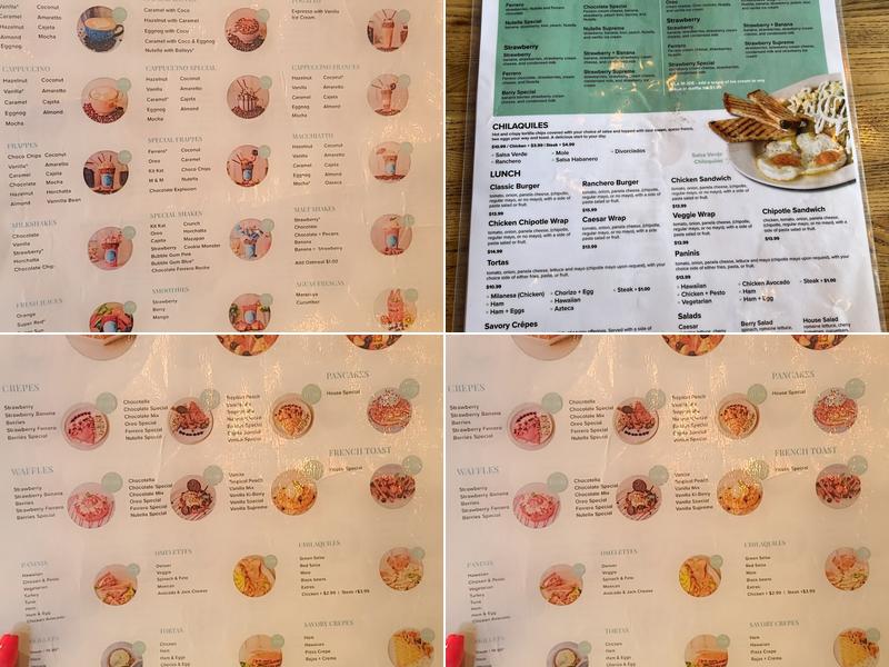 Sugar Milk Cafe Menu