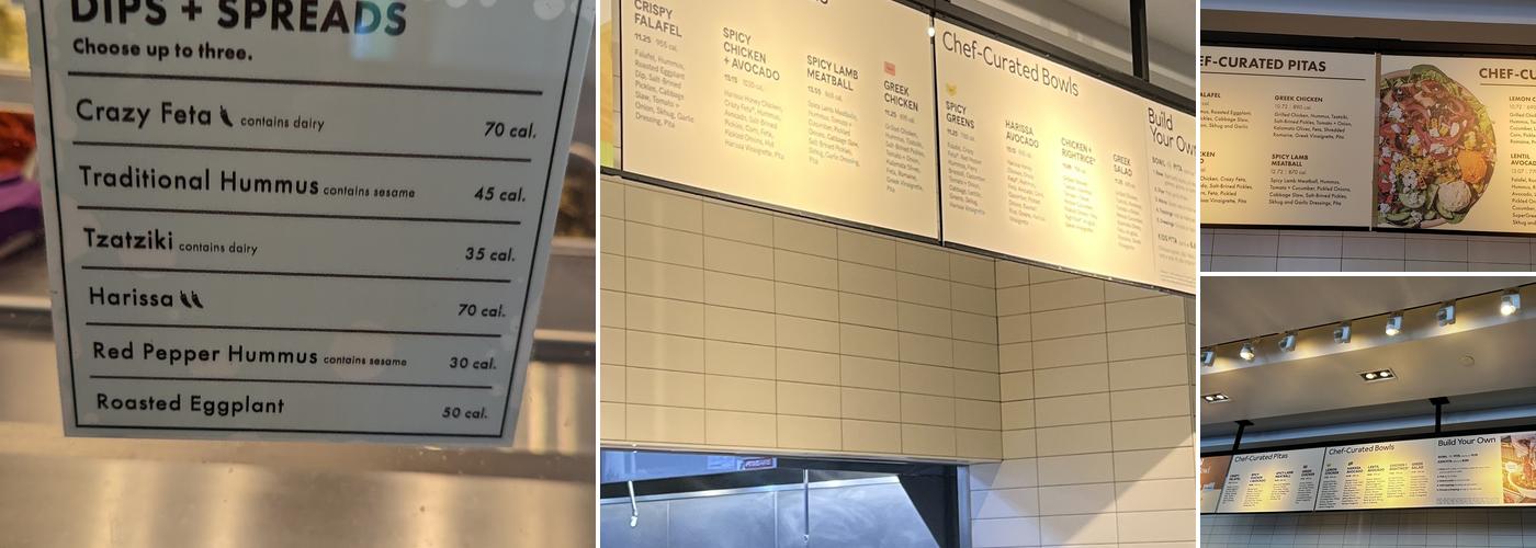 CAVA Menu