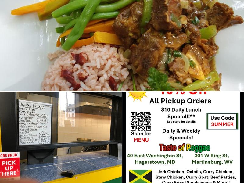 Taste of Reggae 2 Menu