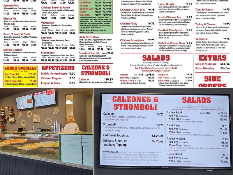 Jo-Jo's Pizza South Menu