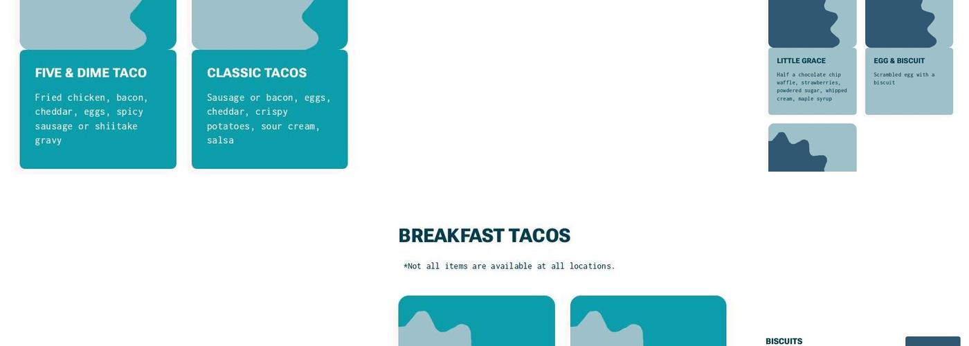 Maple Street Biscuit Company Menu