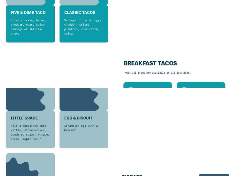 Maple Street Biscuit Company Menu