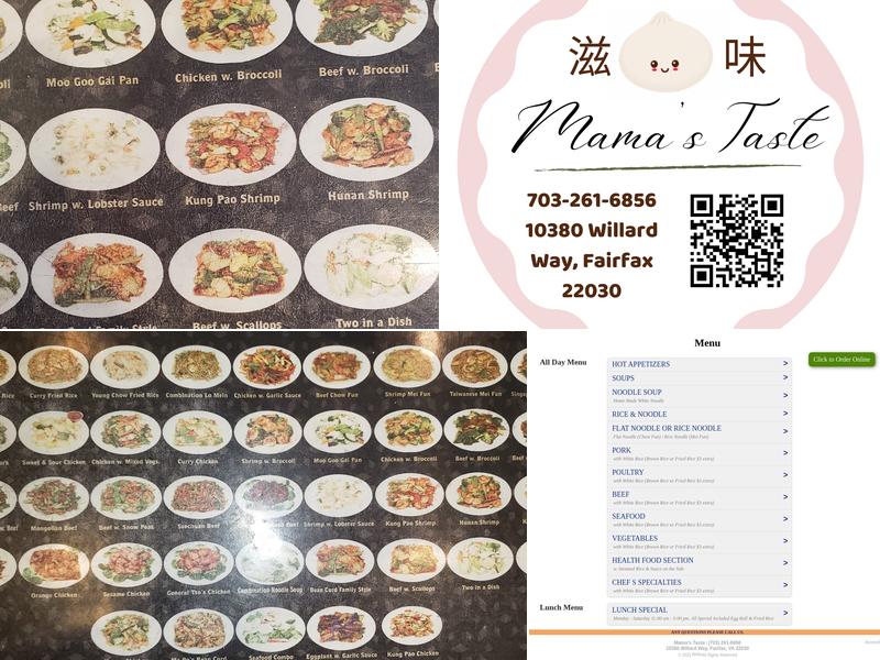 Mama’s Taste Menu