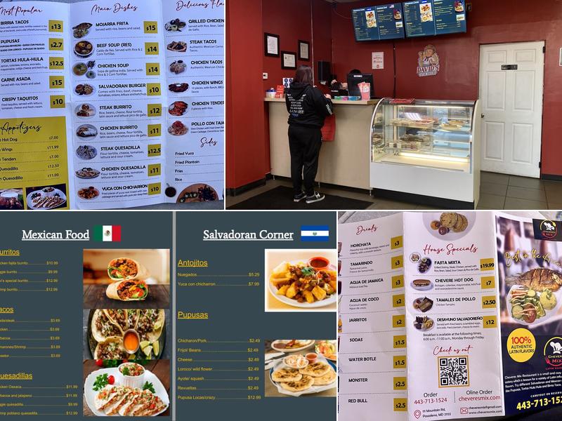 Cheveres Mix Latin Cuisine Menu