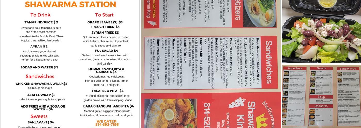 Shawarma king Menu