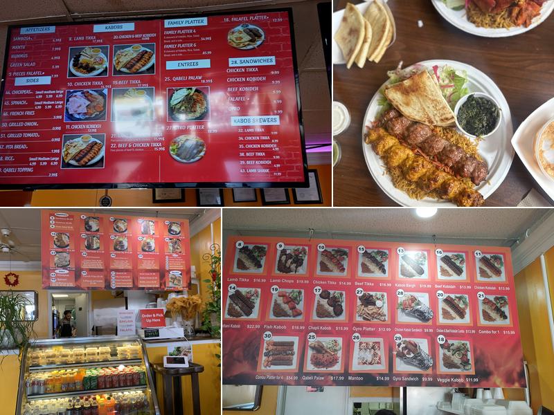 Ariana Kabob Menu