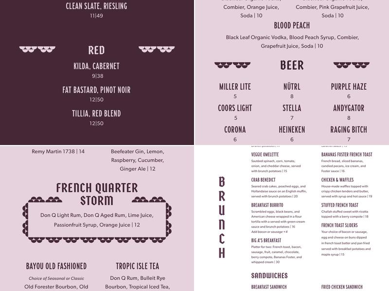 Nola Seafood & Spirits Menu