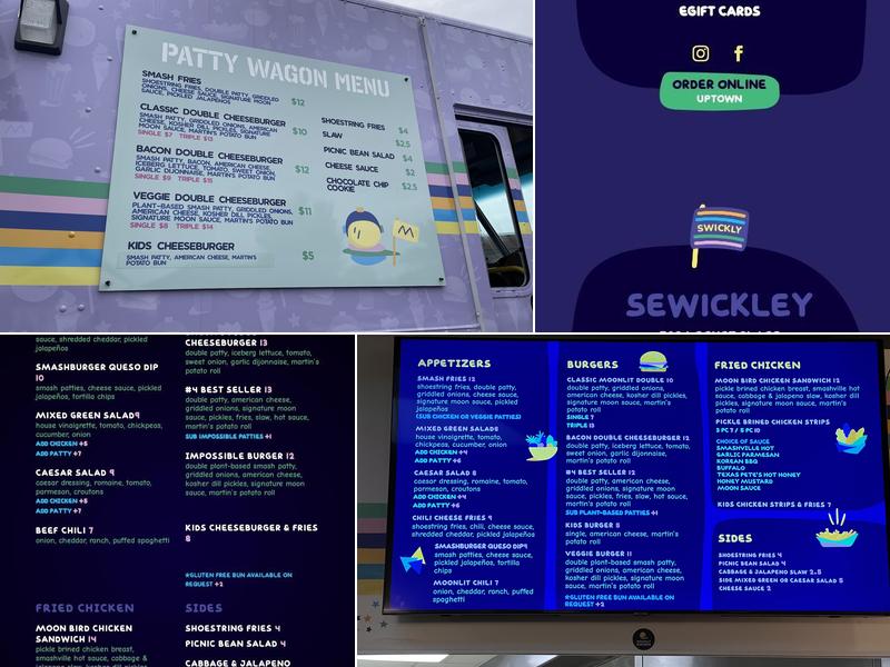 Moonlit Burgers Dormont Menu