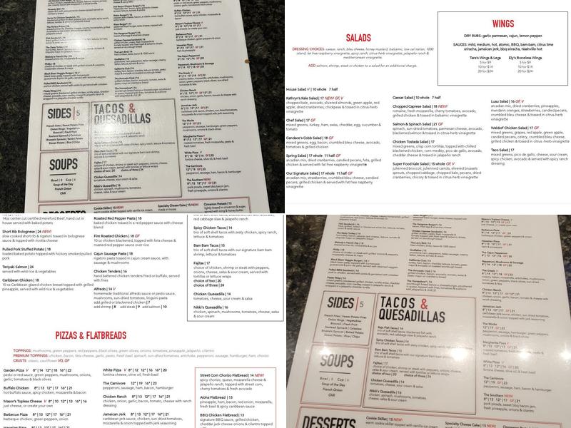 Jonathan's Grille Menu