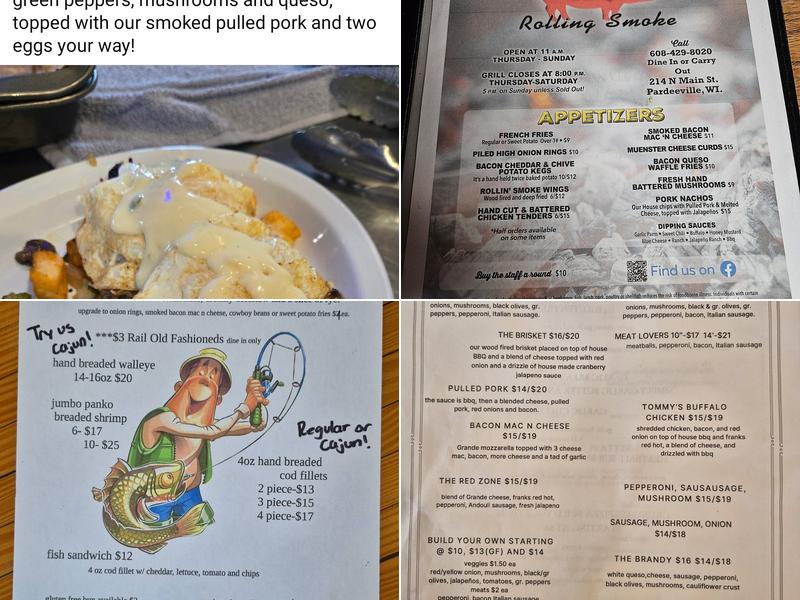 Johnny B's Rolling Smoke Menu