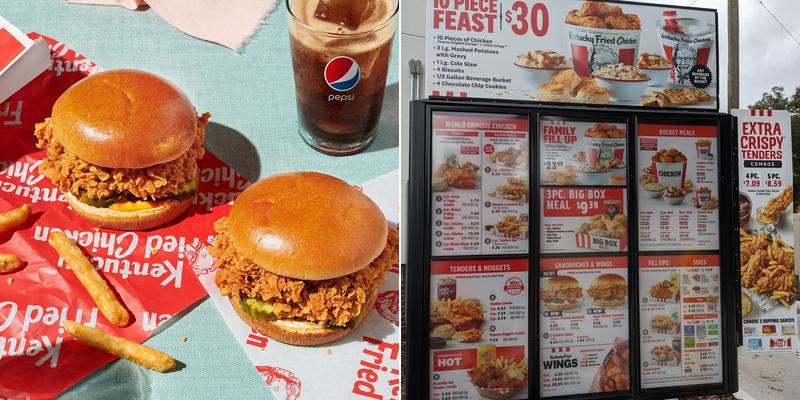 KFC Menu