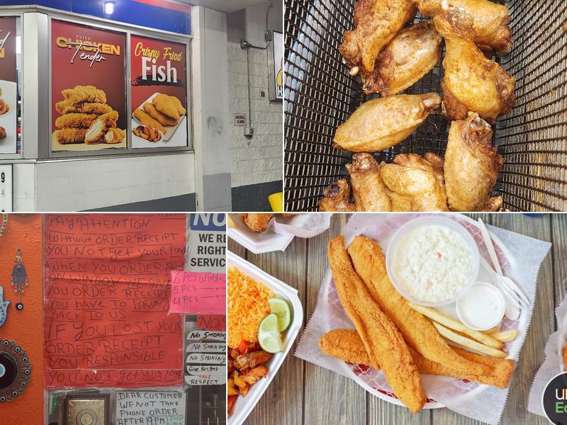 King chicken and burger