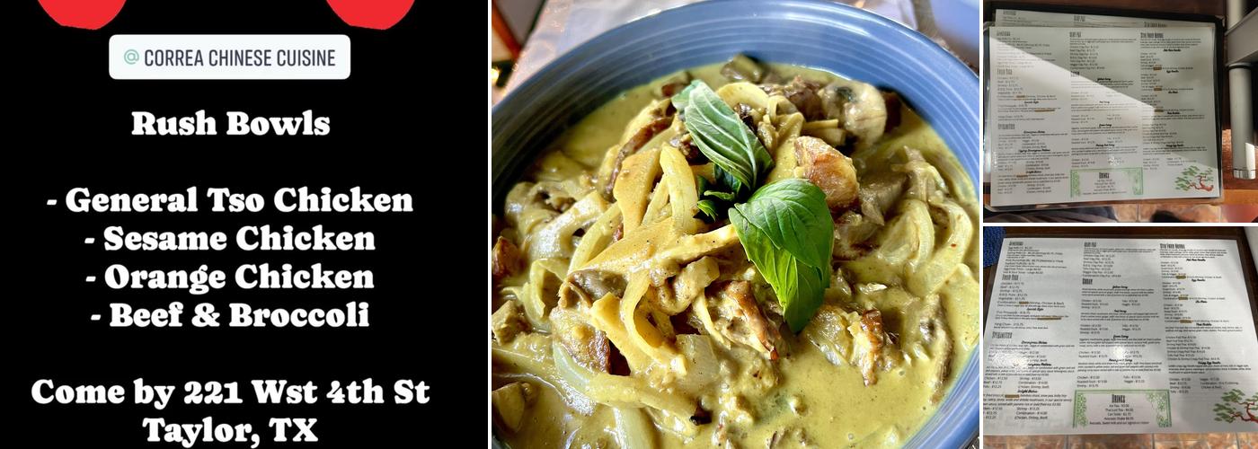 Correa Chinese Cuisine Menu