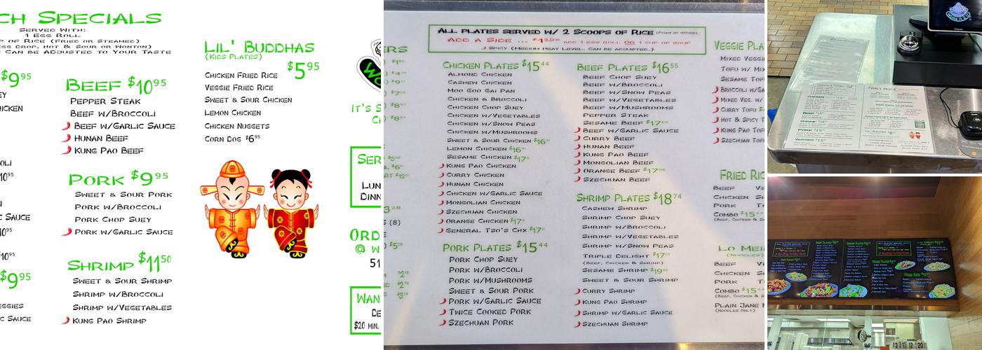 Woks it 2 U Menu
