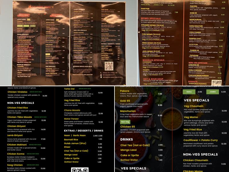 P.K. Curry House Menu