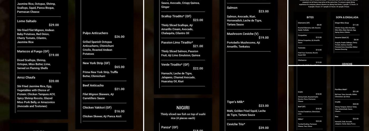 Yunta Menu