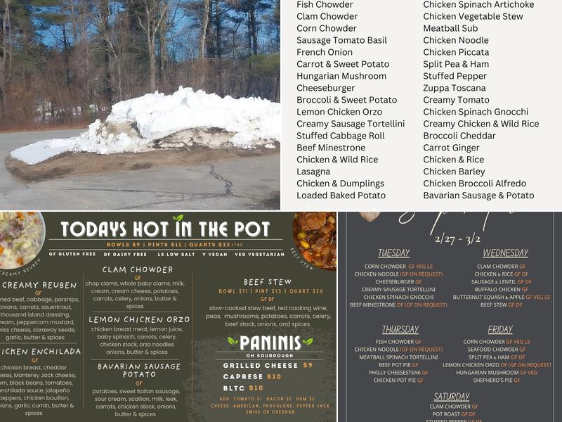 Bouillon Bistro Menu