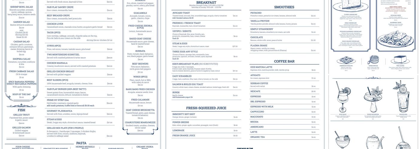 Fair Play at Compass Arena Menu